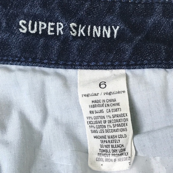 American Eagle Super Skinny Jean Size 6 Women Blue - Picture 7 of 7